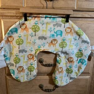 Boppy Nursing Pillow Cover | Safari Animal Print “C” Nursing Pillow Cover -Multi
